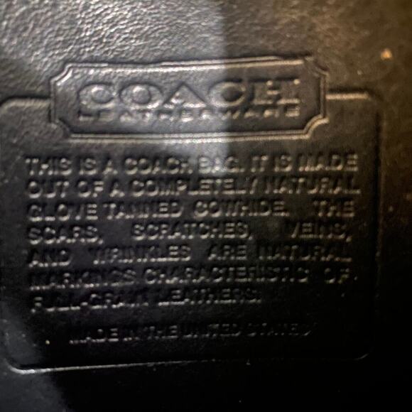 Vintage Coach Companion Compact Black Leather Flap Twist Lock Crossbody 1980s - Picture 12 of 16